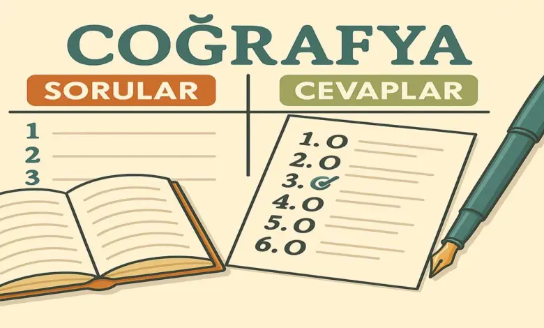 11. Sınıf Coğrafya Ders Kitabı Sayfa 59-65 Cevapları Meb Yayınları