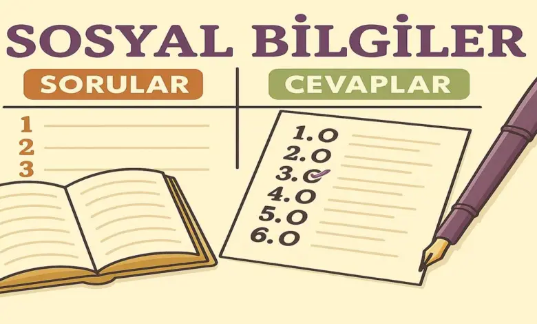 6. Sınıf Sosyal Bilgiler 1. Ders Kitabı Sayfa 104-105 Cevapları Meb Yayınları