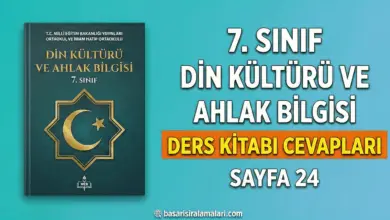 7. Sınıf Din Kültürü 1. Ünite Sayfa 24 Cevapları (MEB Yayınları)
