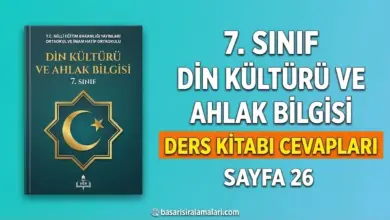 7. Sınıf Din Kültürü 1. Ünite Sayfa 26 Cevapları (MEB Yayınları)