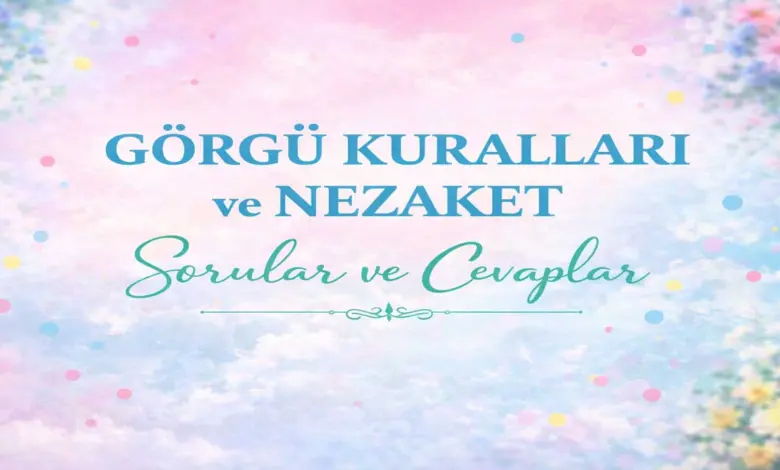 Görgü Kuralları ve Nezaket Ders Kitabı Cevapları (1. ve 2. Kitap)