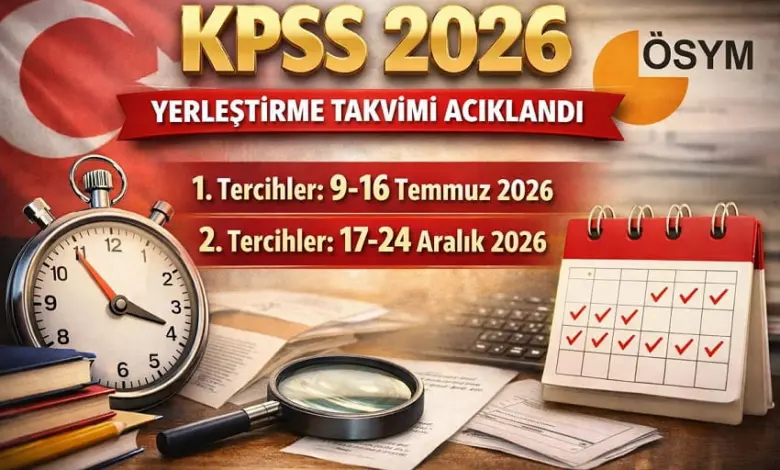 2026 KPSS Yerleştirme Takvimi Açıklandı: Tercih Tarihleri Belli Oldu