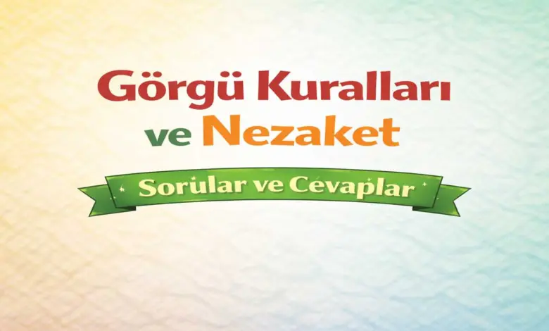 Görgü Kuralları ve Nezaket 1. Ders Kitabı Sayfa 65 Cevapları Meb Yayınları