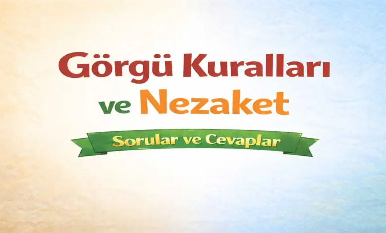 Görgü Kuralları ve Nezaket 1. Ders Kitabı Sayfa 66-69 Cevapları Meb Yayınları