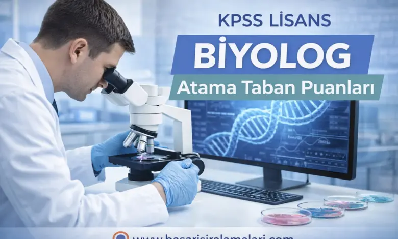 KPSS 2025/2 Lisans Biyolog Atama Taban Puanları (Tam Liste)