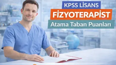KPSS 2025/2 Lisans Fizyoterapist Atama Taban Puanları (Tam Liste)