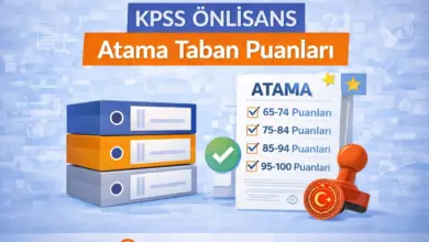 KPSS 2025/2 Önlisans Atama Taban Puanları: Tüm Kadrolar (Tam Liste)