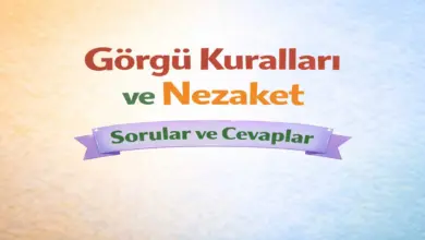 Görgü Kuralları ve Nezaket 1. Ders Kitabı Sayfa 28-31 Cevapları Meb Yayınları