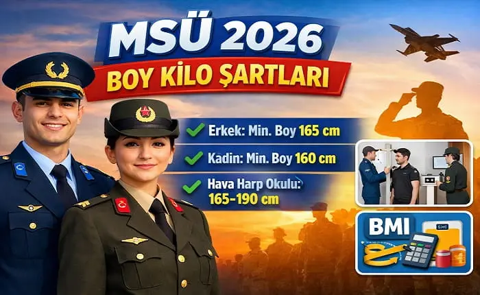 MSÜ 2026 Boy ve Kilo Şartları: Adaylar İçin Tam Liste